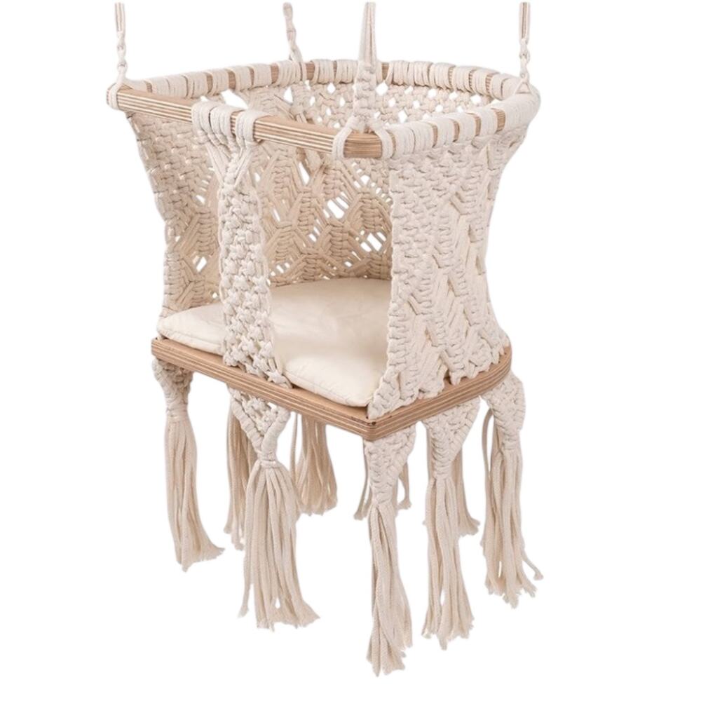 Mass‎ Lumber NWOT Macrame Baby Swing